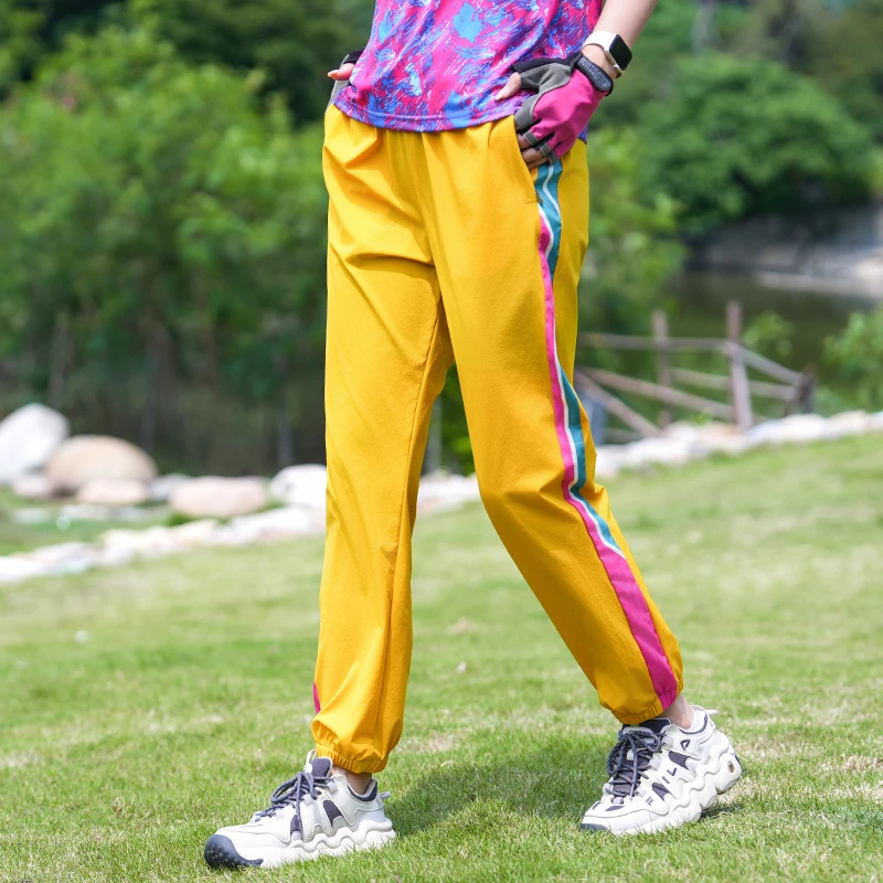 户外速干运动裤女透气排汗显瘦休闲束腿裤宽松百搭裤