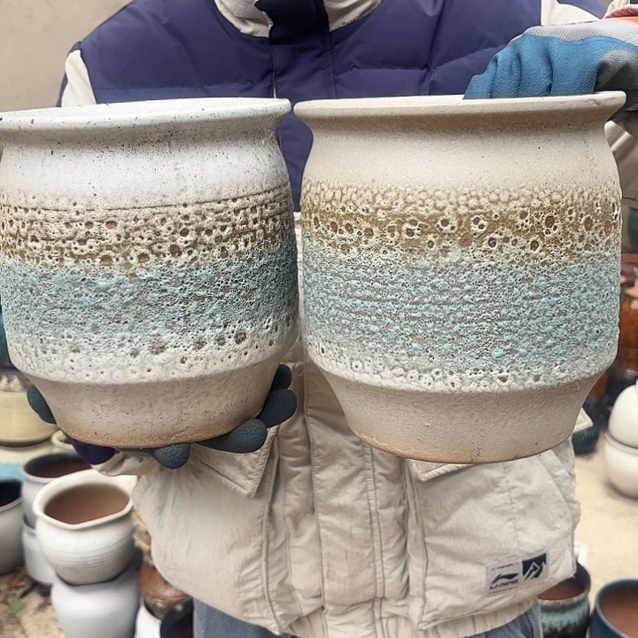 紫砂茶碗泡泡无孔两个口径18高度20