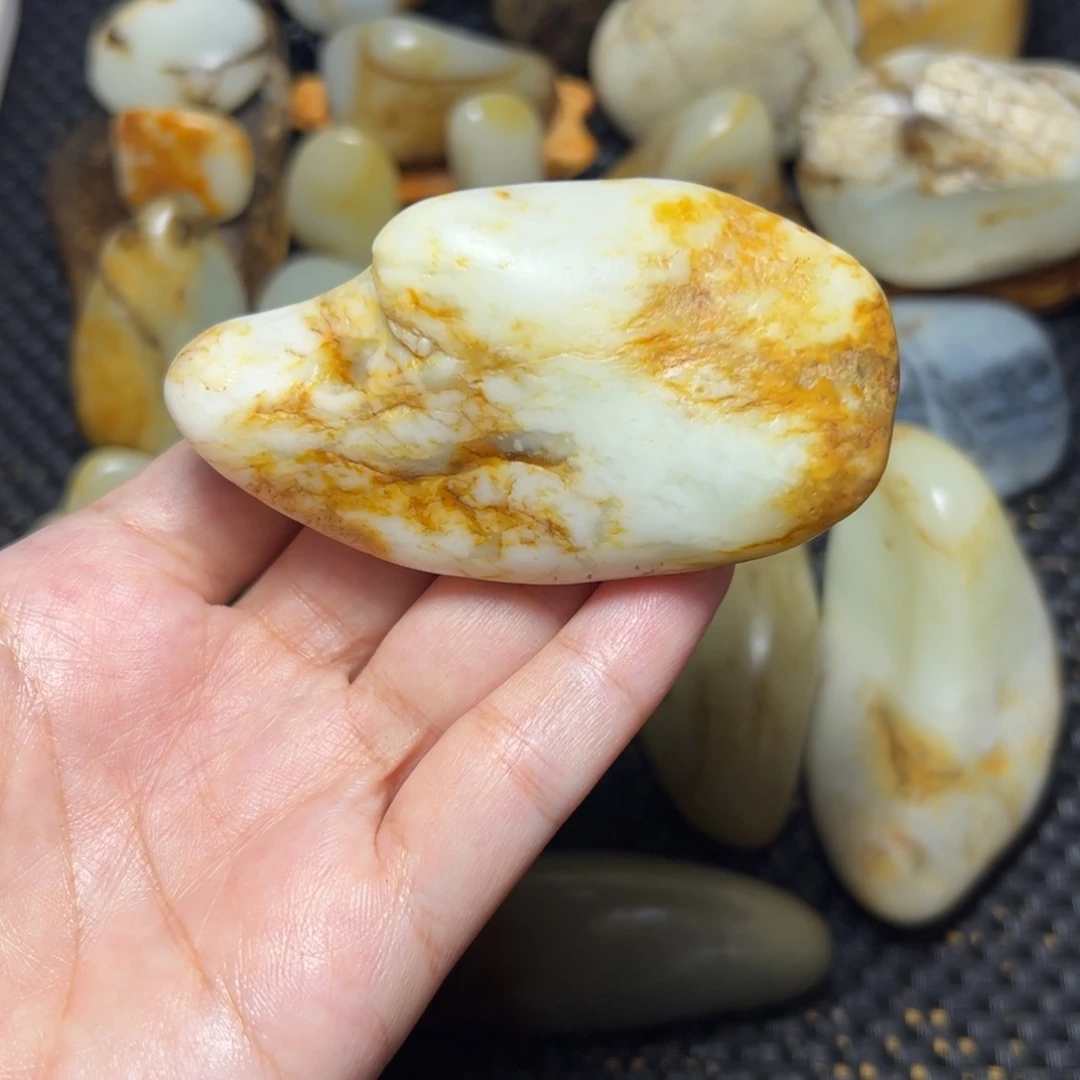 和田玉足银镶嵌挂件A5