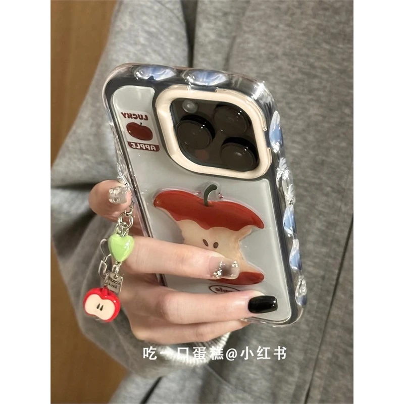 立体苹果贴片适用苹果16promax手机壳苹果15新款14/13保护套12/11