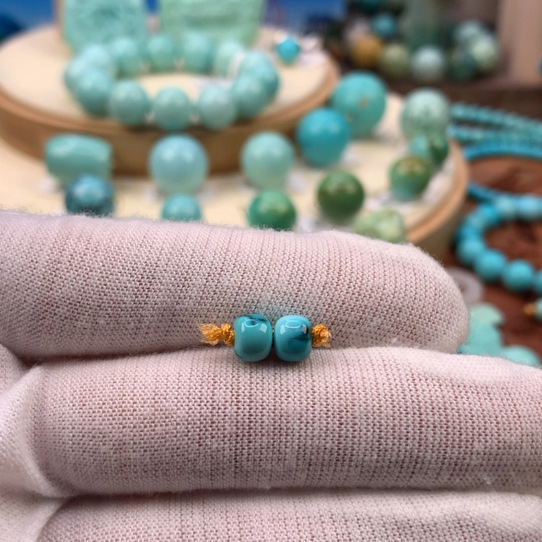 绿松石未镶嵌珠宝奇石6mm
