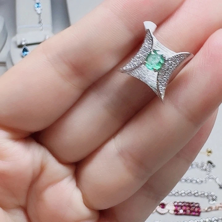 吊坠925银合成立方氧化锆