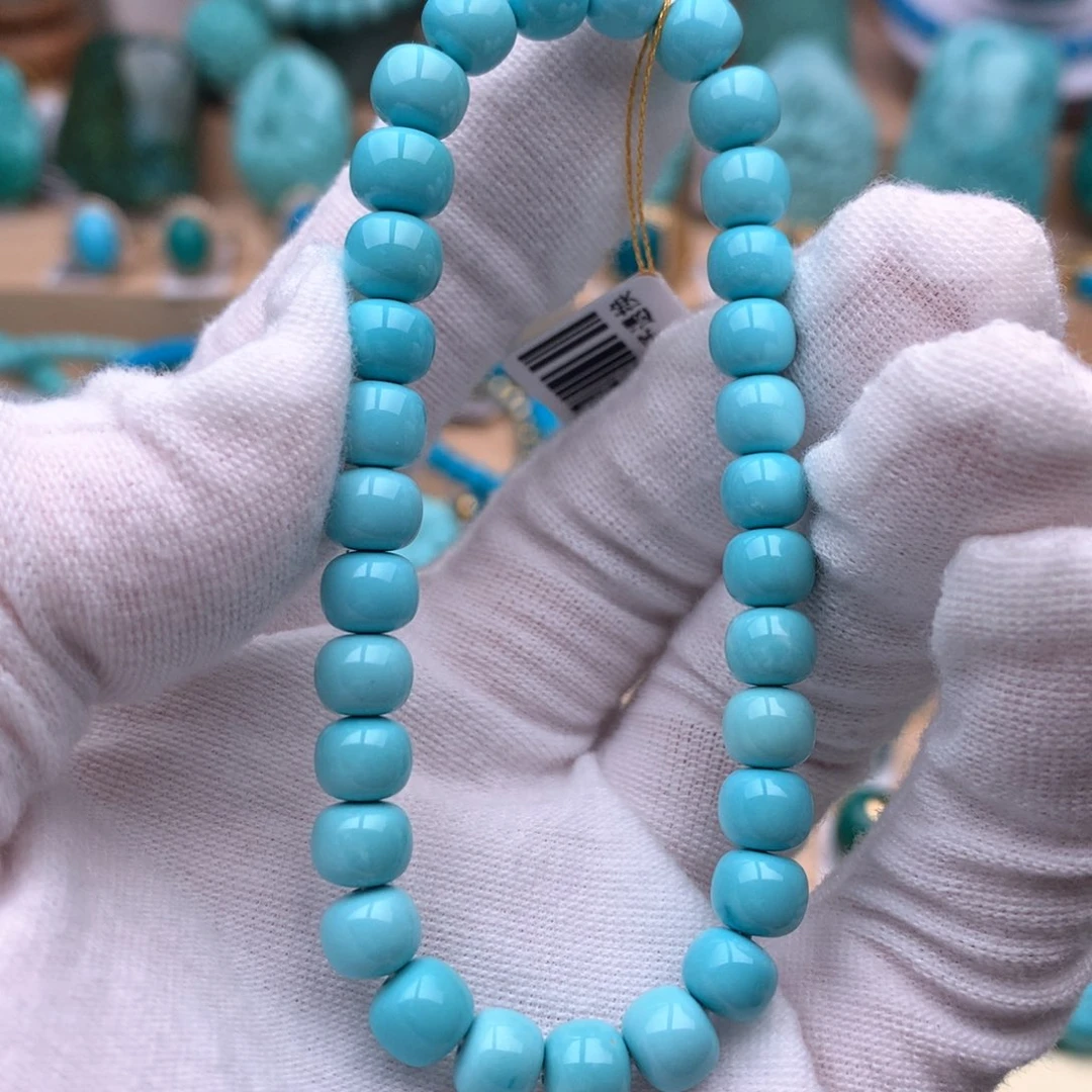 绿松石未镶嵌珠宝奇石6.8mm