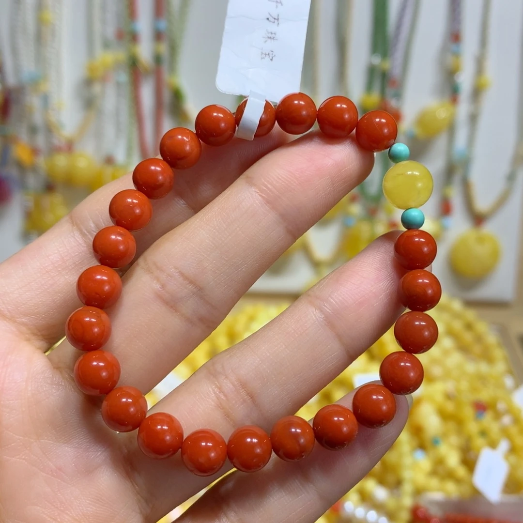 手链未镶嵌南红玛瑙7.2mm