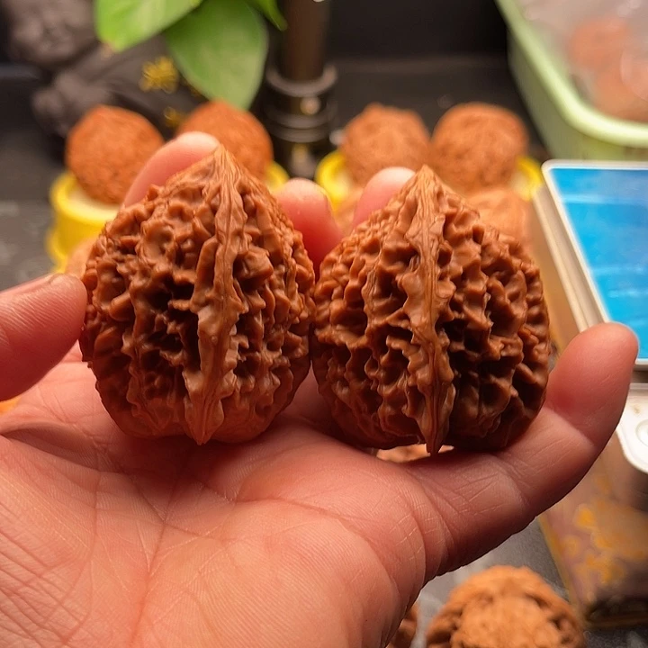文玩核桃把件全品招财鼠边42肚45高52