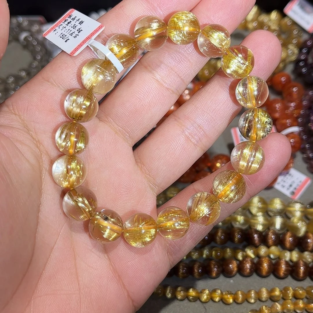 水晶手链未镶嵌 钛晶手串