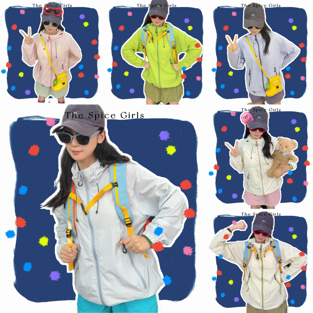 【防晒泡芙轻盈版】3.0设计部黑胶帽檐防晒风户外运动宽松连帽薄款