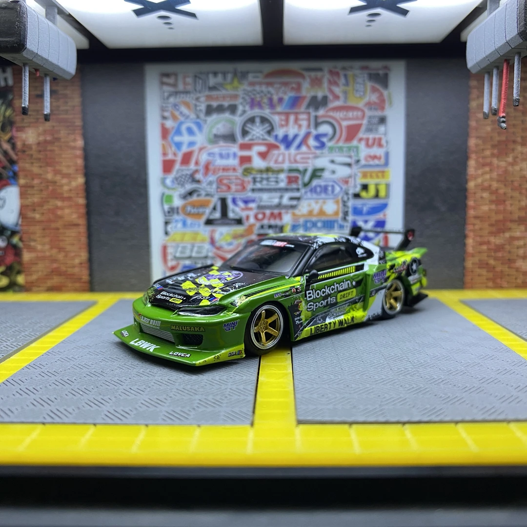 MINIGT 1:64 #823 日产 Nissan S15 SILVIA 仿真合金汽车模型摆件