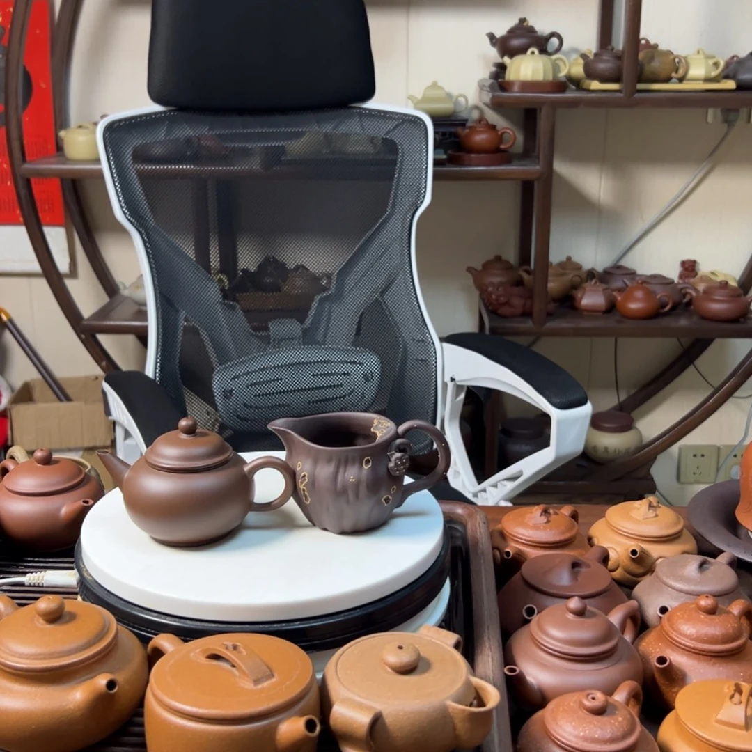 紫砂茶壶笑*呵老紫泥水平160