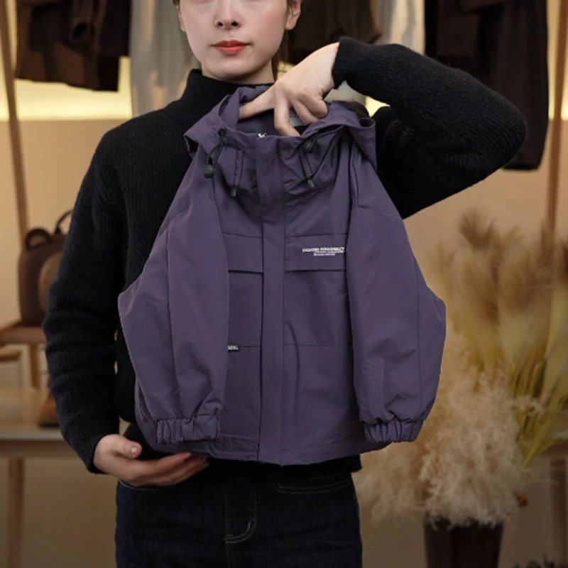 【饭多多】儿童春款外套新款儿童连帽冲锋衣韩版潮休闲洋气NXZ0043