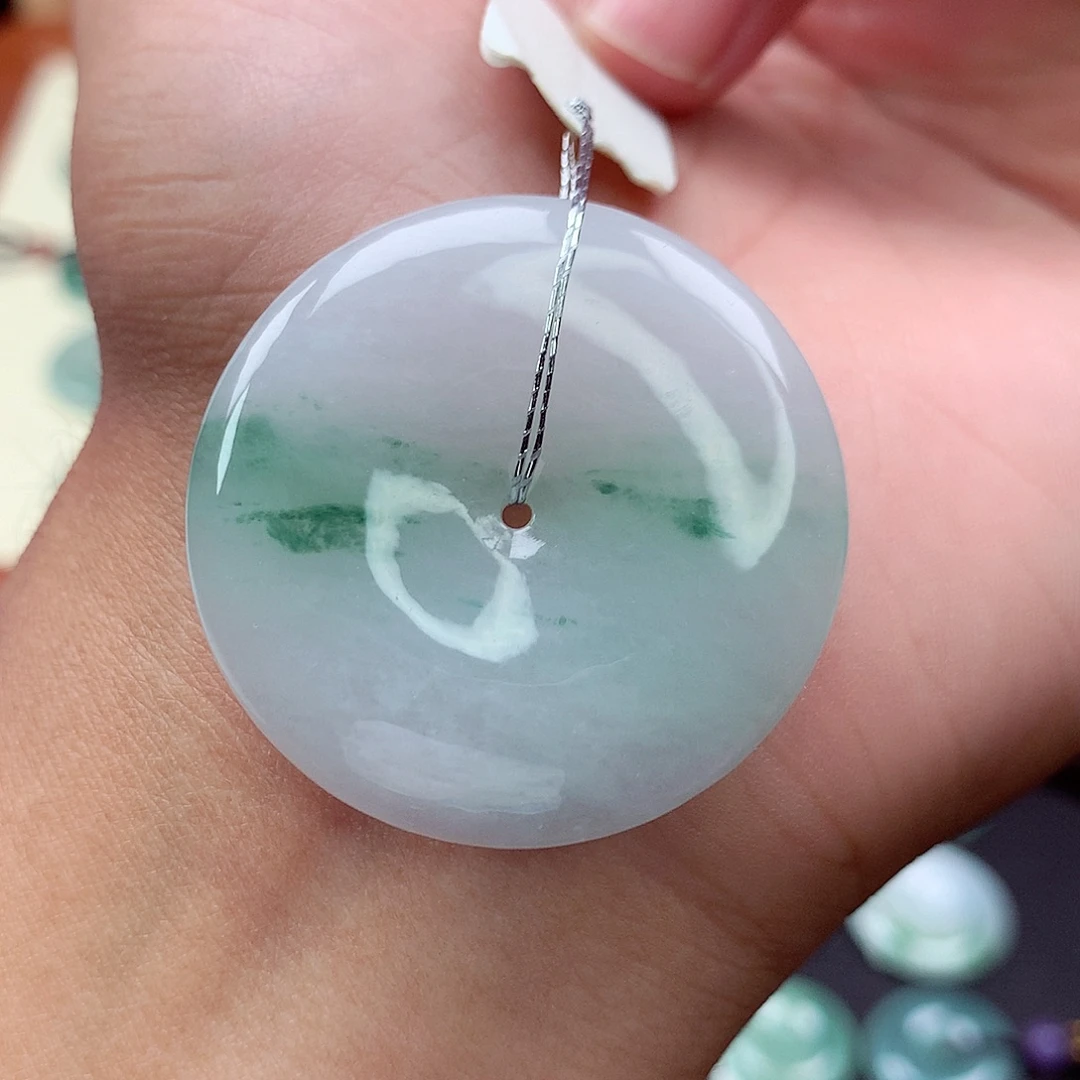 翡翠未镶嵌颈饰13 尺寸36.7-6.7