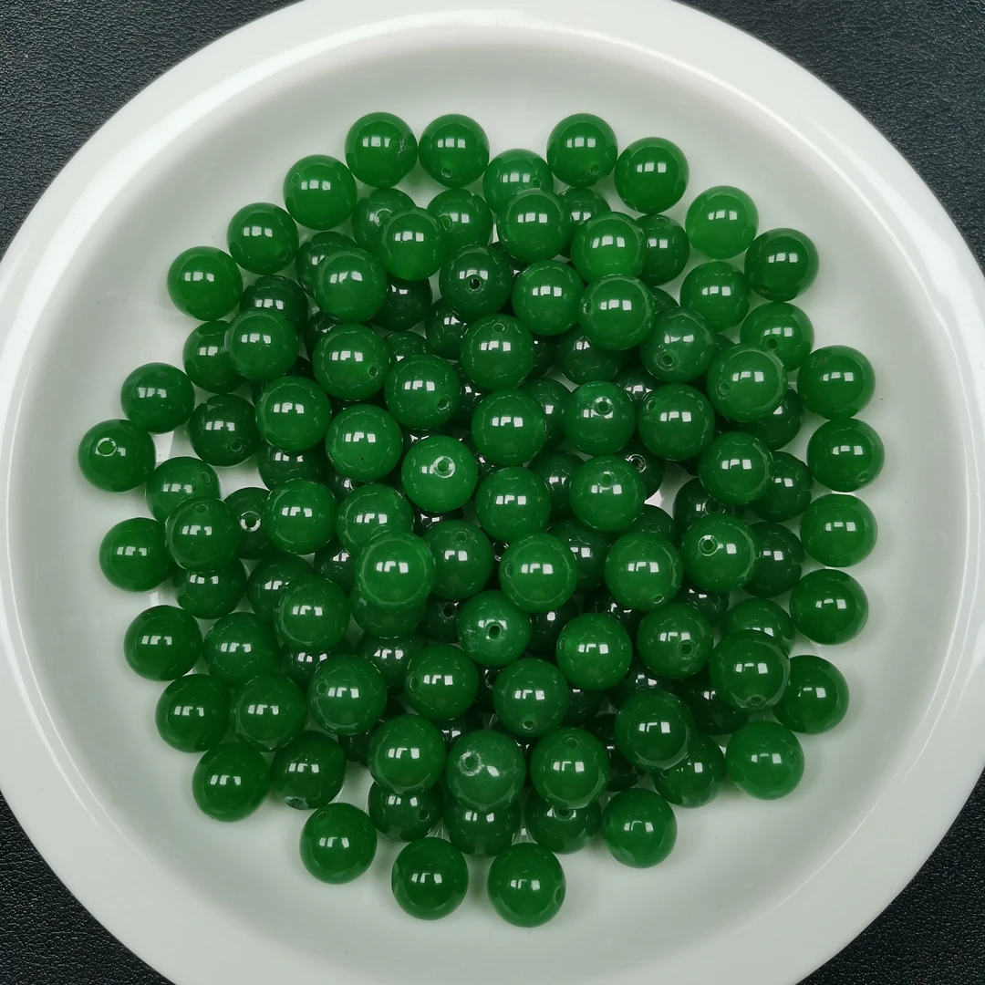 天然散珠w2048苹果绿10mm*20颗
