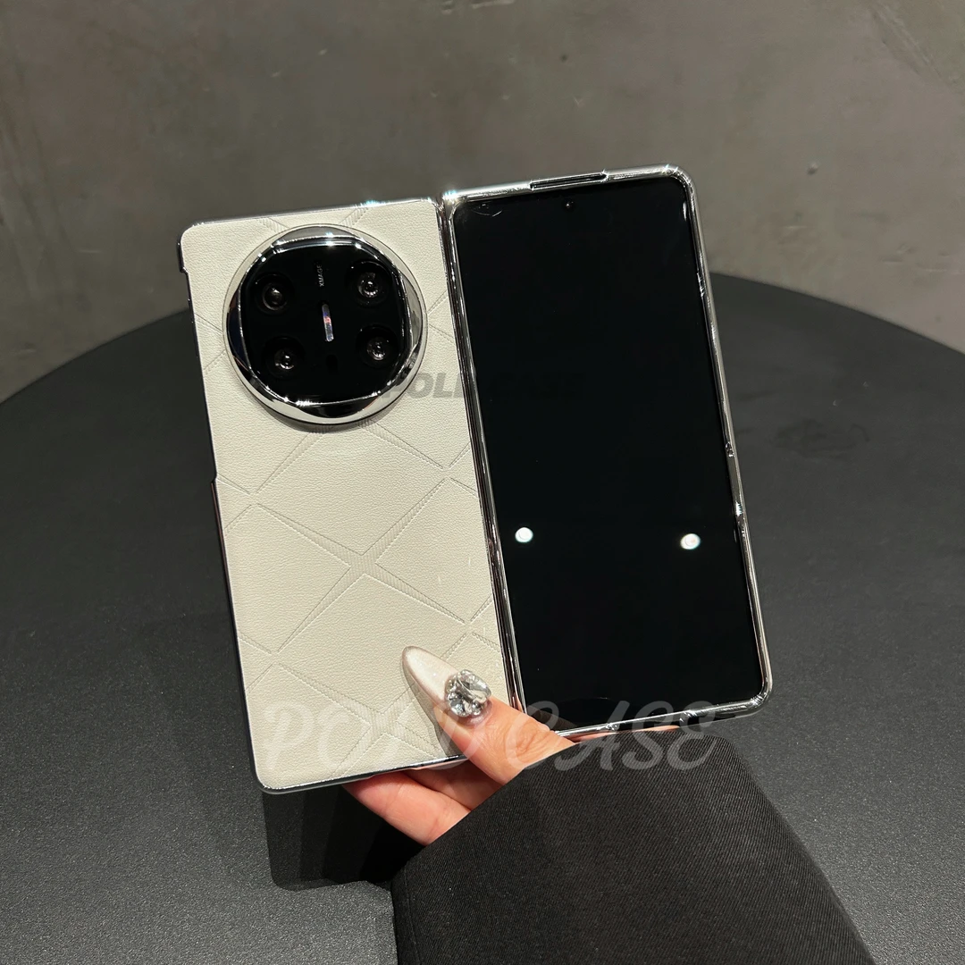 适用华为matex6无边框亲肤素皮手机壳matex5高级感镜头膜保护套