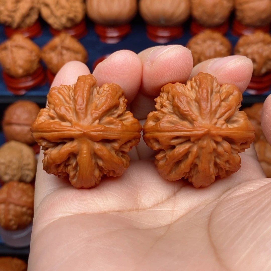 把件文玩核桃手捻精品八棱王