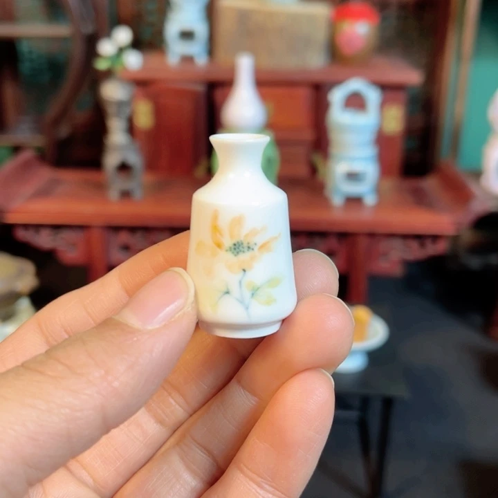 摆件胡*姐微陶老王迷你花瓶