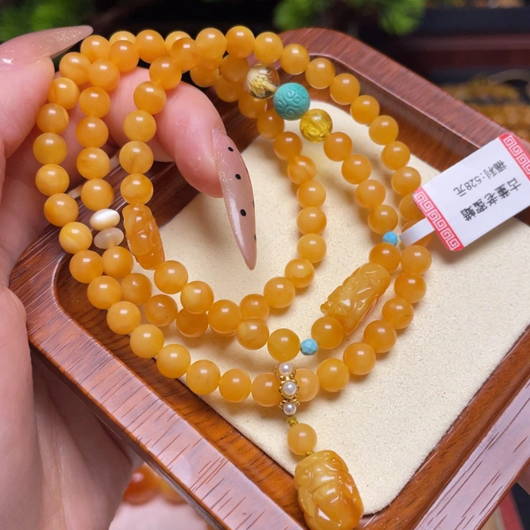 蜜蜡手链未镶嵌手串