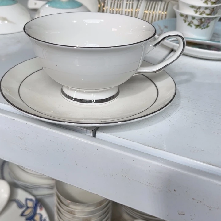 瓷片咖啡杯两个微瑕