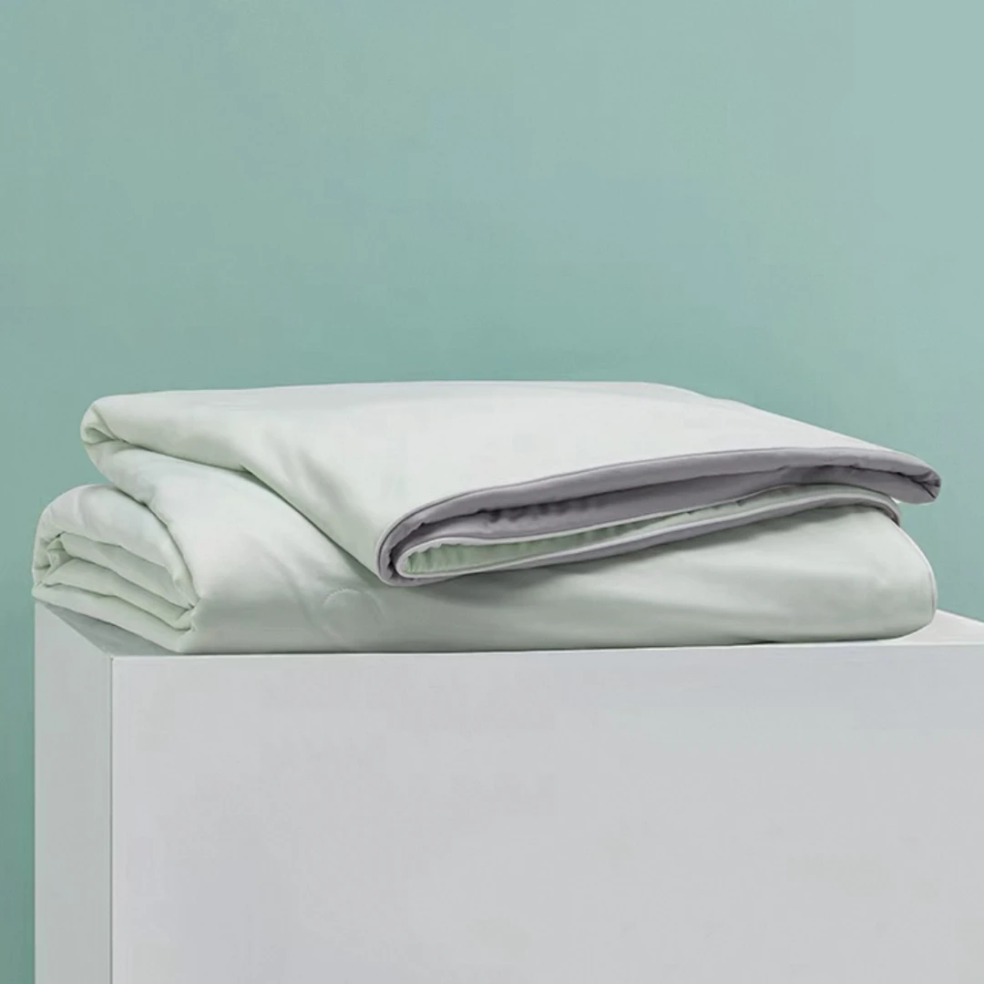 冰淇淋【凉感夏被】凉感透气纯色单人双人轻奢机洗夏季