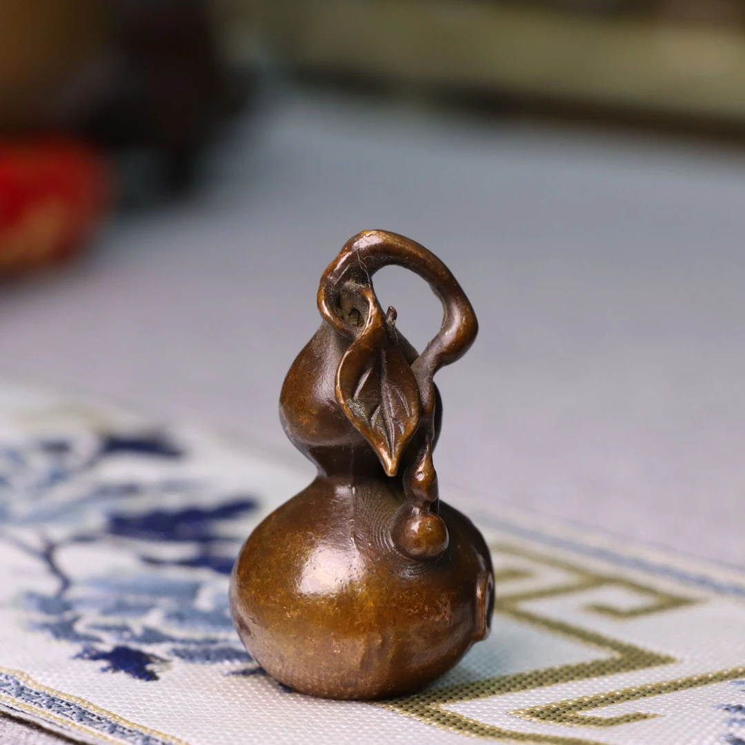 多子多福葫芦茶宠手把件办公桌装饰书桌玄关摆件
