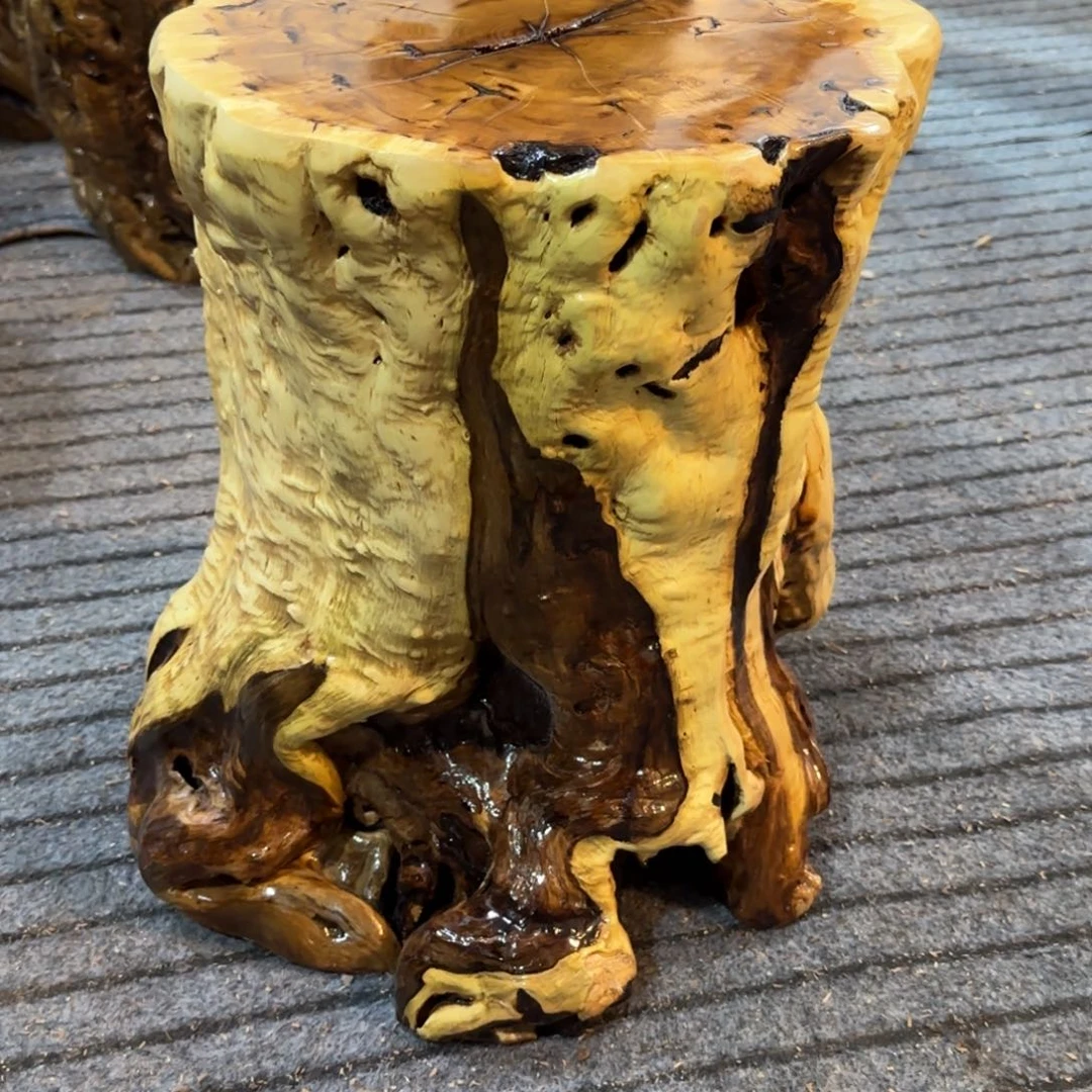 橡***你龙纹鸡心枣木手工艺品