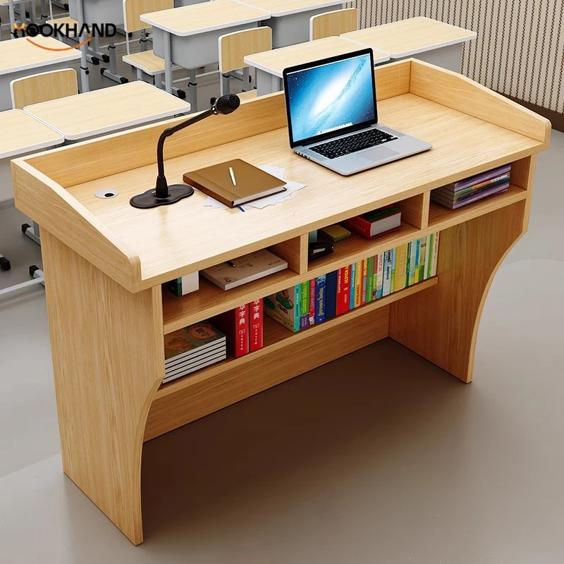 讲台桌教室讲桌教师演讲台小讲台老师培训讲课桌学校会议室多媒体