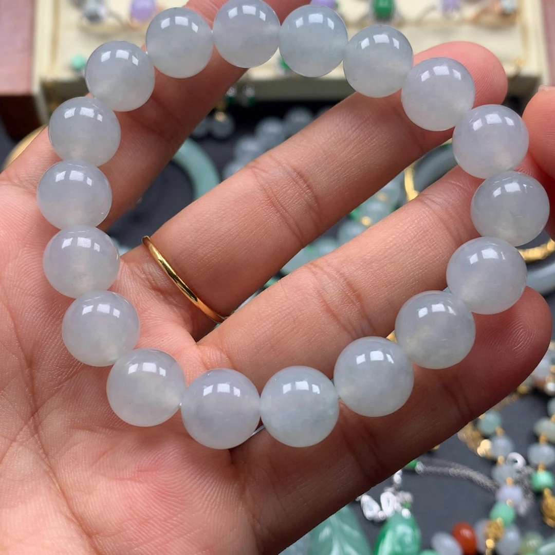 未镶嵌手链翡翠珠串