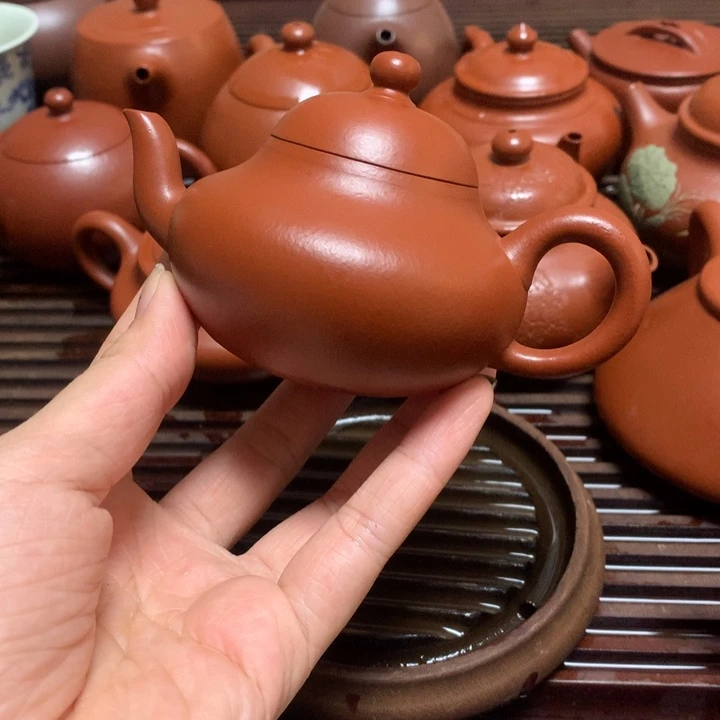 紫砂茶壶朱泥 梨形 100cc