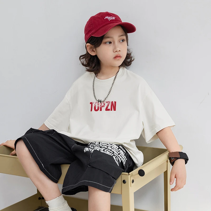 【2025夏款上新】男童短袖儿童洋气宽松夏季薄款T恤中大童夏装半袖