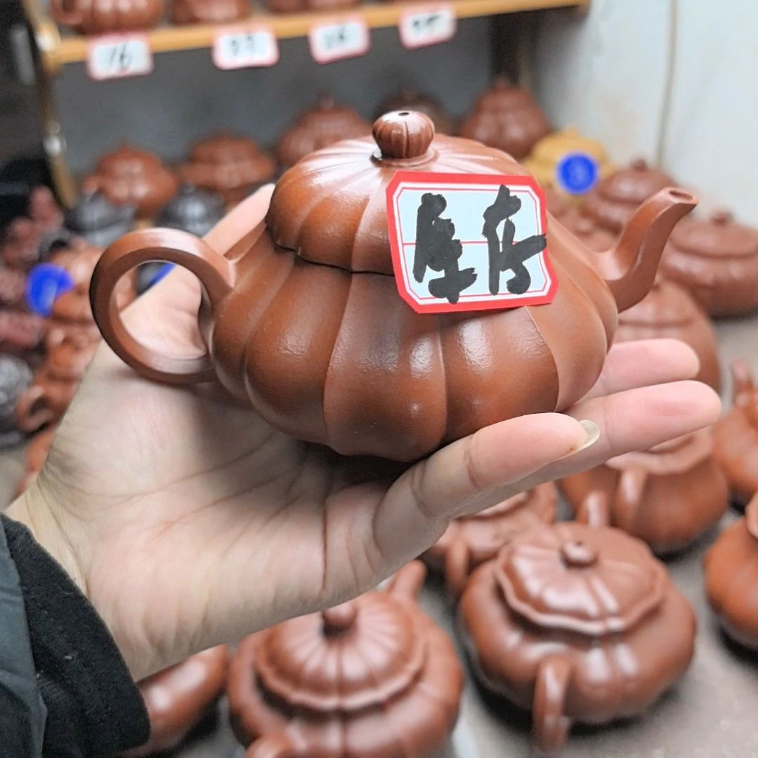 茶壶紫砂朱泥筋纹君德240cc