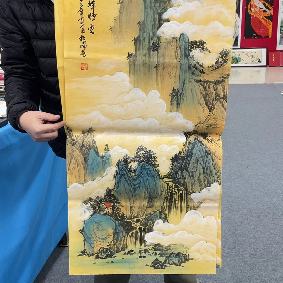 国画今天上午国画作品展示