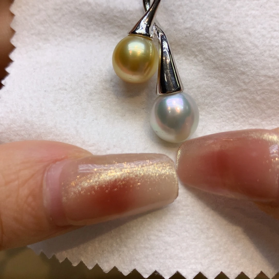 颈饰银S925镶嵌海水珍珠