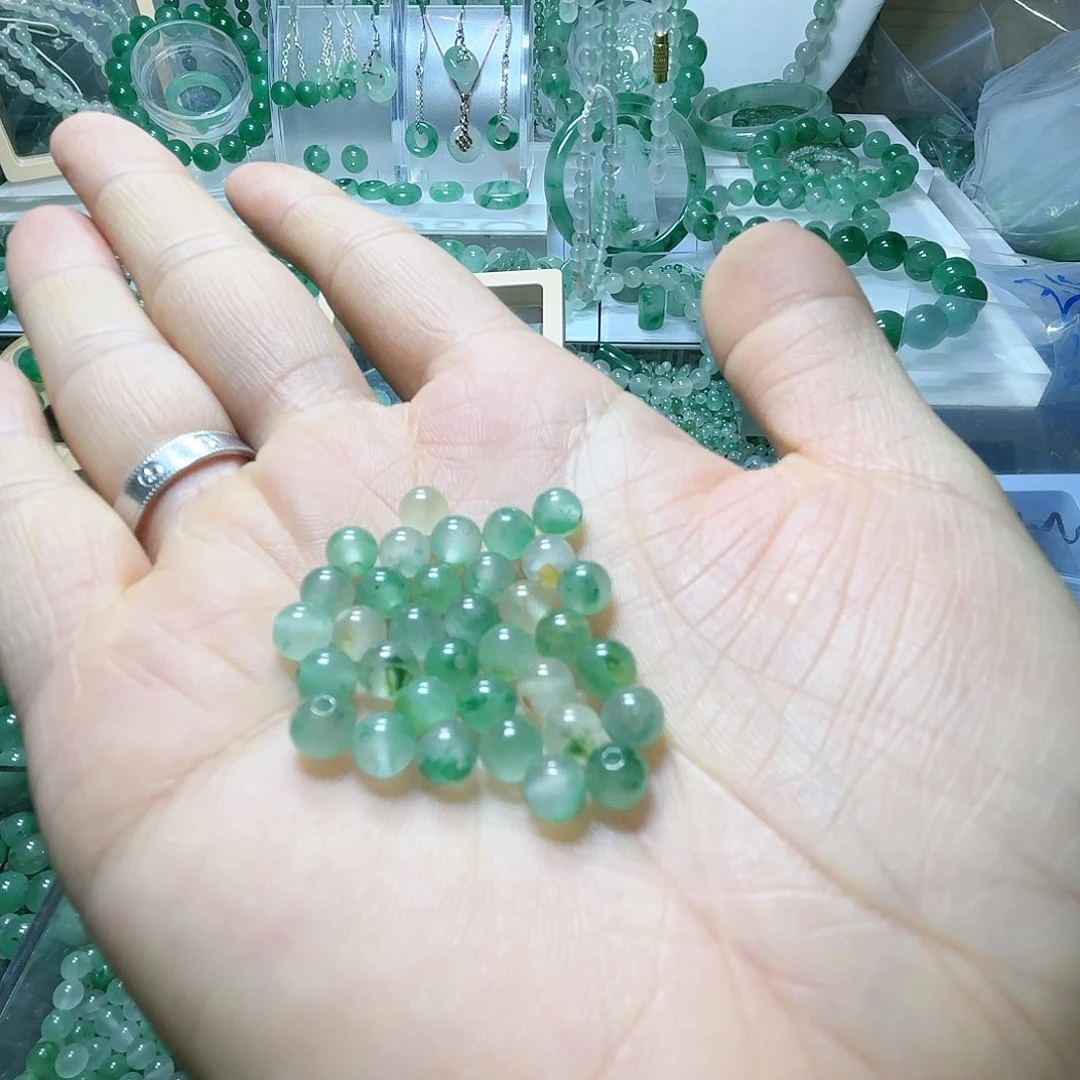 石英质玉手串未镶嵌给****k卡5珠子一份35颗