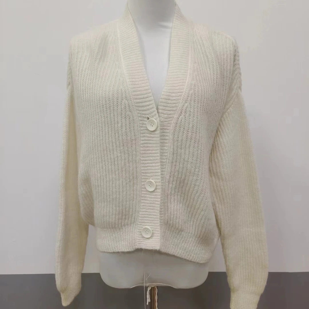 694精品开衫毛衣带扣