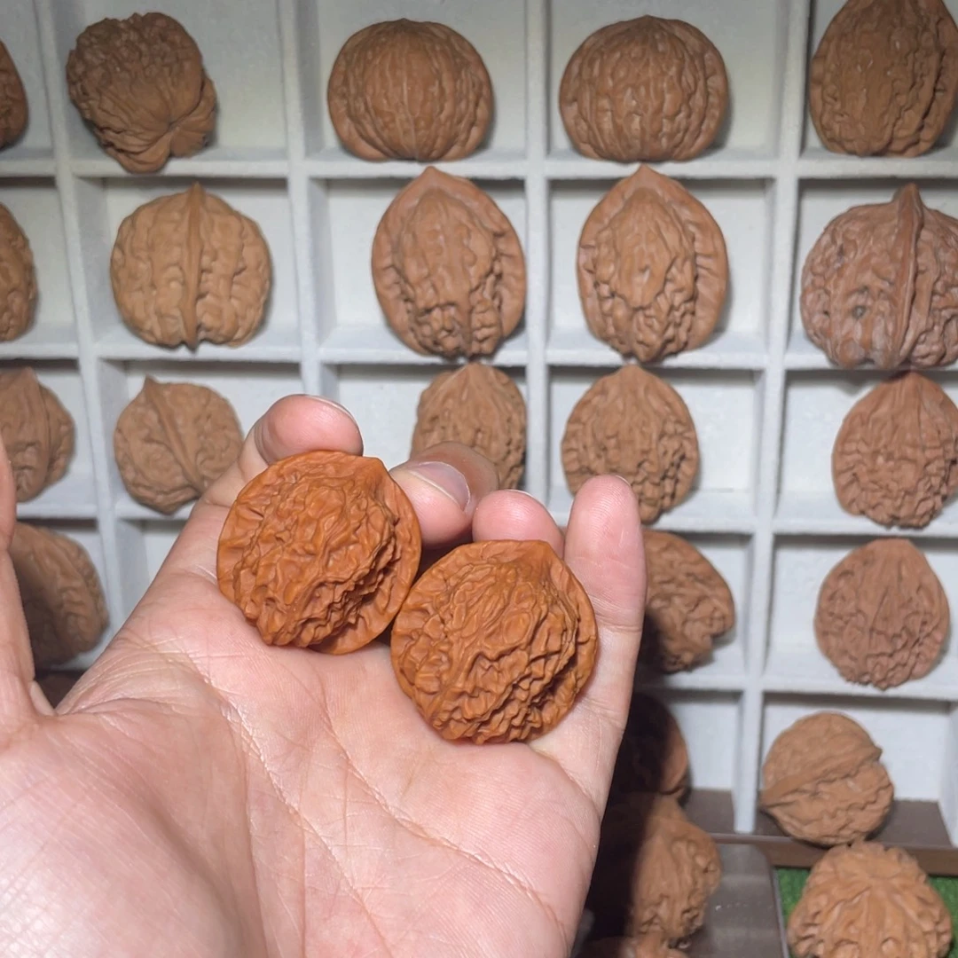 文玩核桃把件32野核全品（回血）