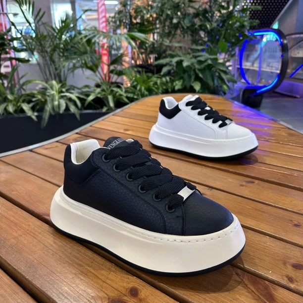 低帮中帮增高休闲系带时尚休闲鞋鞋子春秋时尚松糕鞋