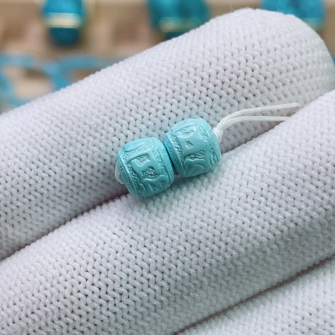 绿松石未镶嵌珠宝奇石7mm