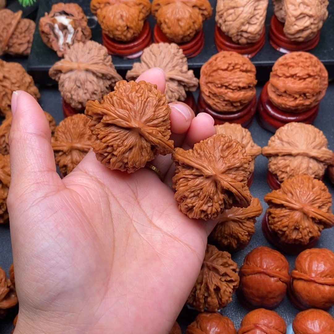 文玩核桃把件43四座楼