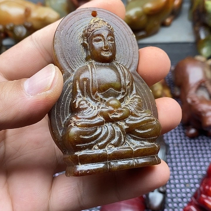 未镶嵌蛇纹石玉颈饰表***城