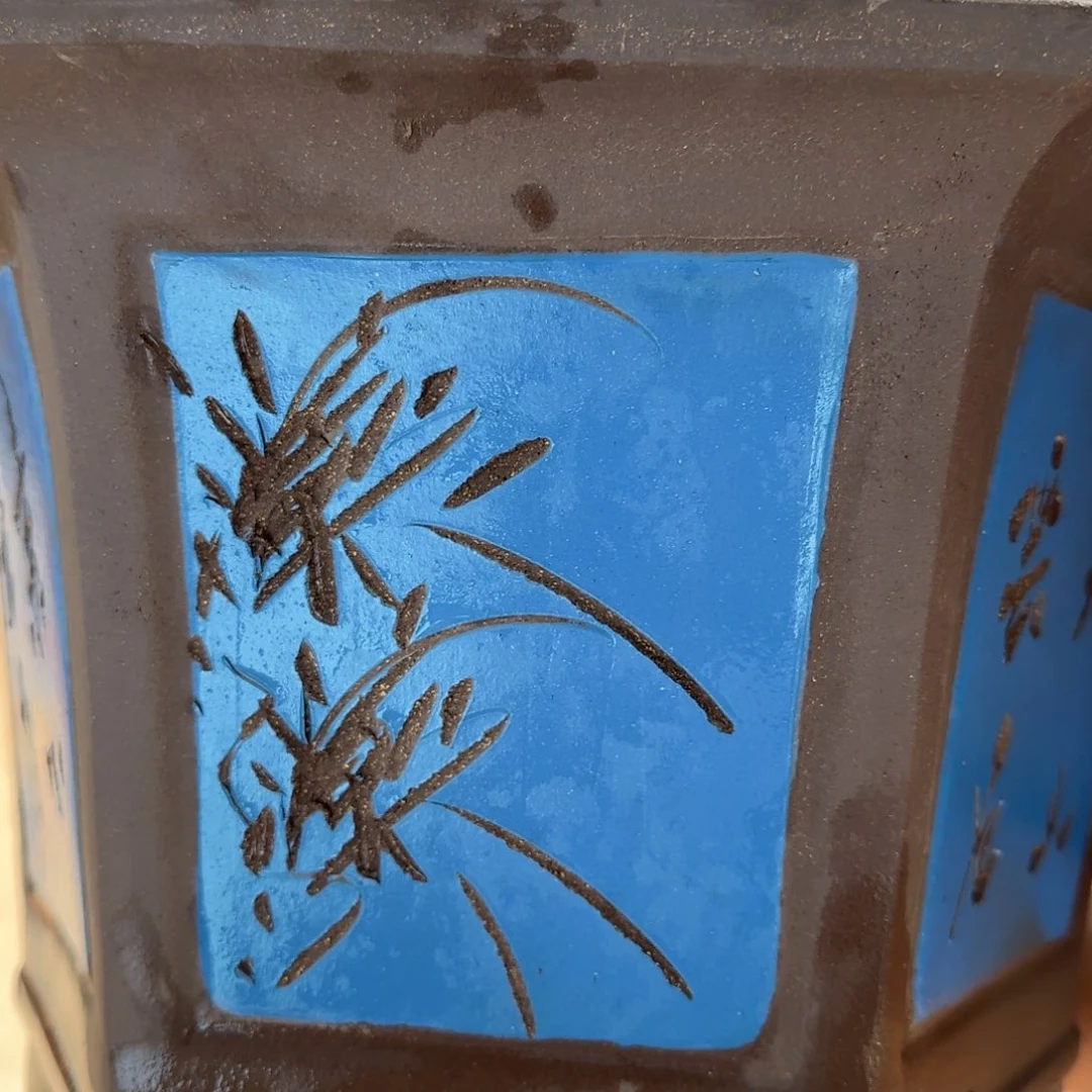 紫砂花盆口径33.21口径