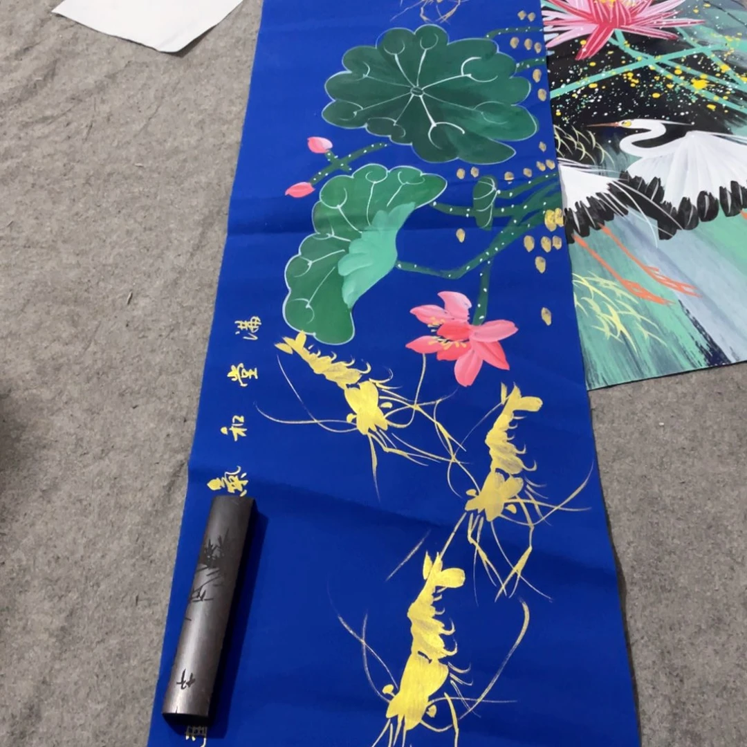 国画国画作品画心一张