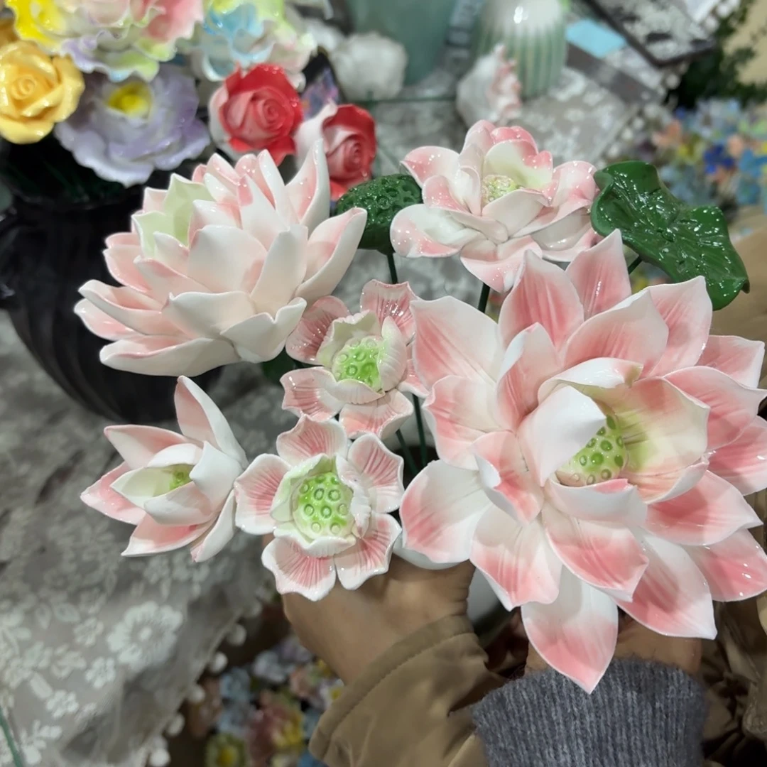 陶瓷花，拍满20发货，退款拉黑，1434