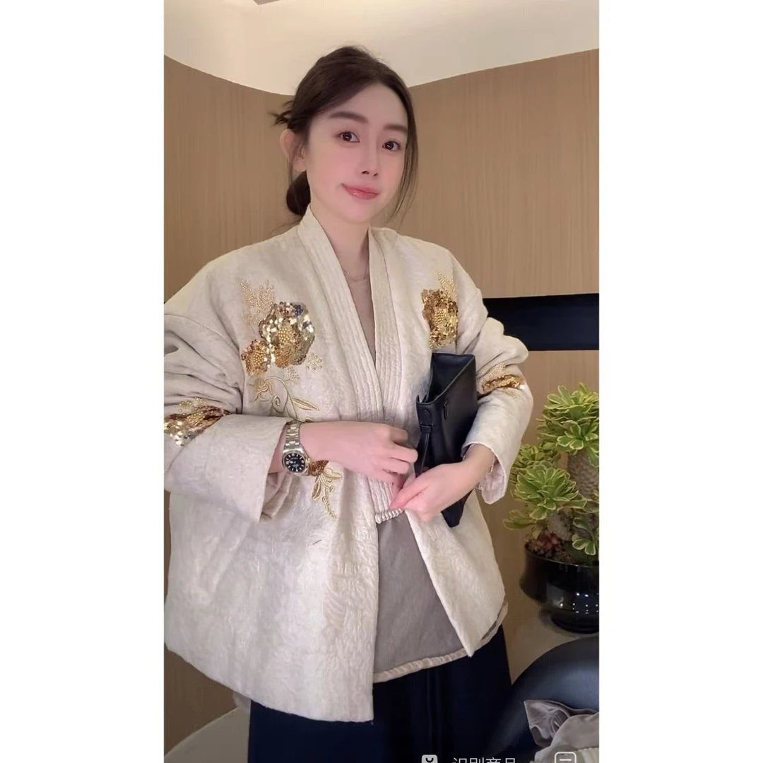 ZHUIMU.【锦瑟华年】新中式国风重工刺绣棉服ZM1011