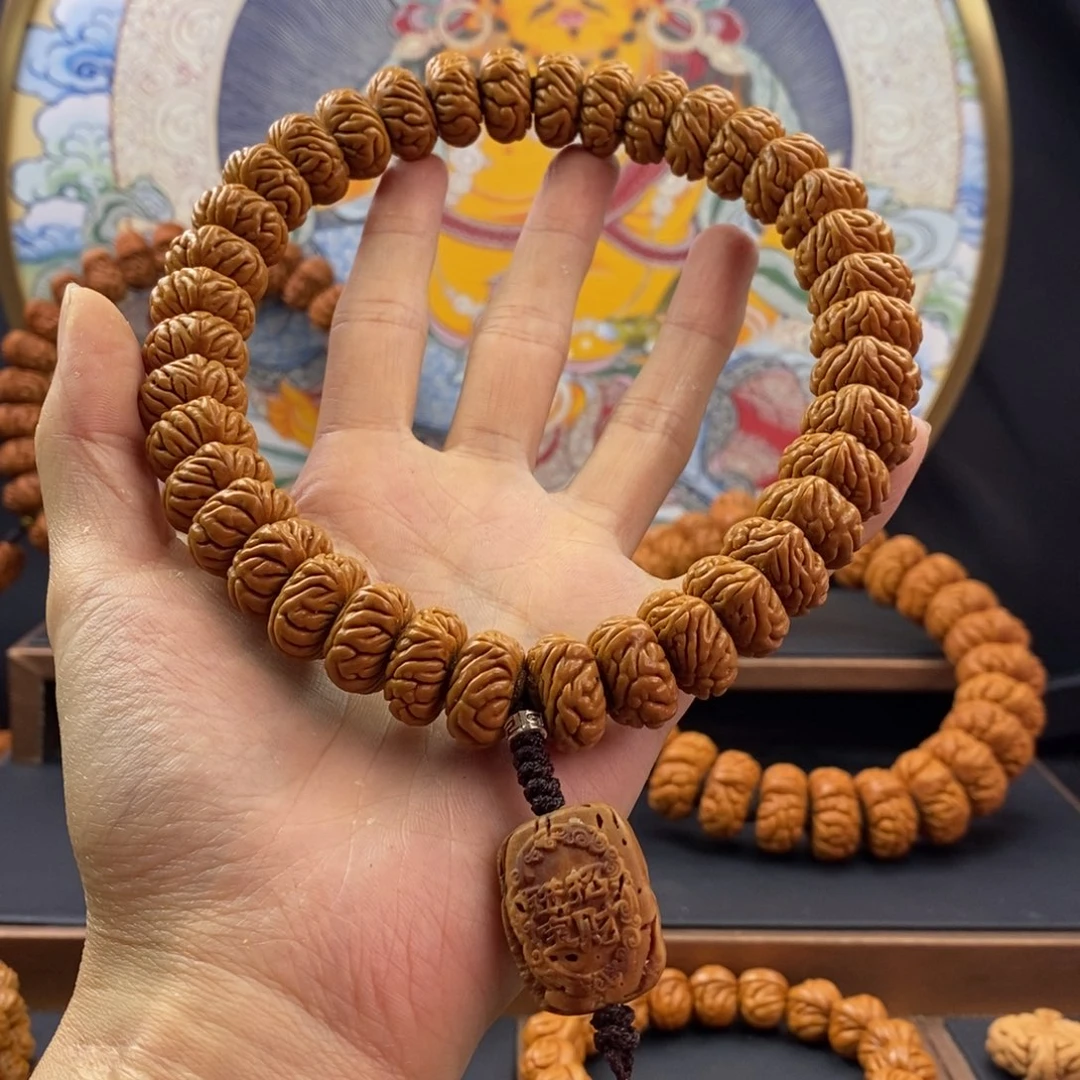 桃核手串东*龙纹桃核祥云