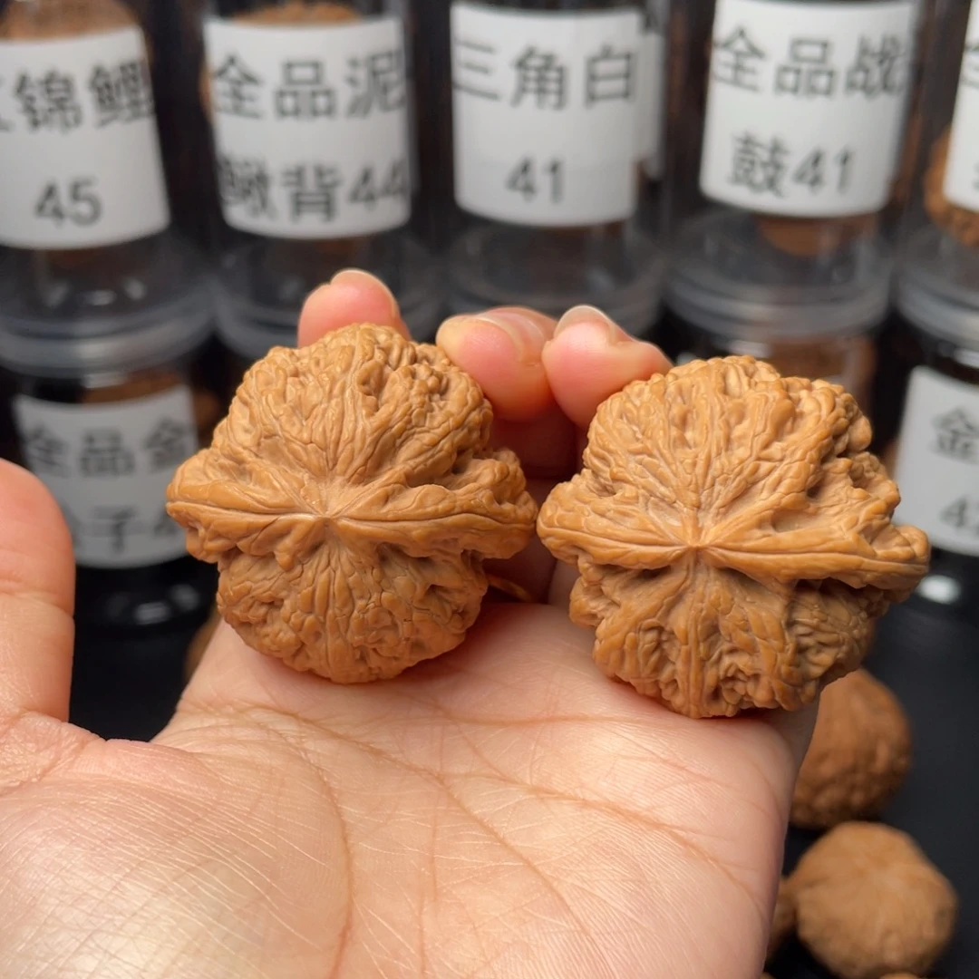 把件文玩核桃43球筋