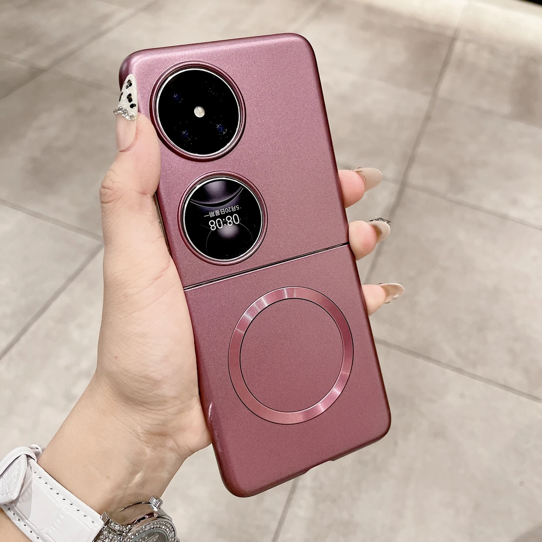 适用华为Pocket2手机壳新款P50pocket折叠屏金属漆磁吸防摔男女款