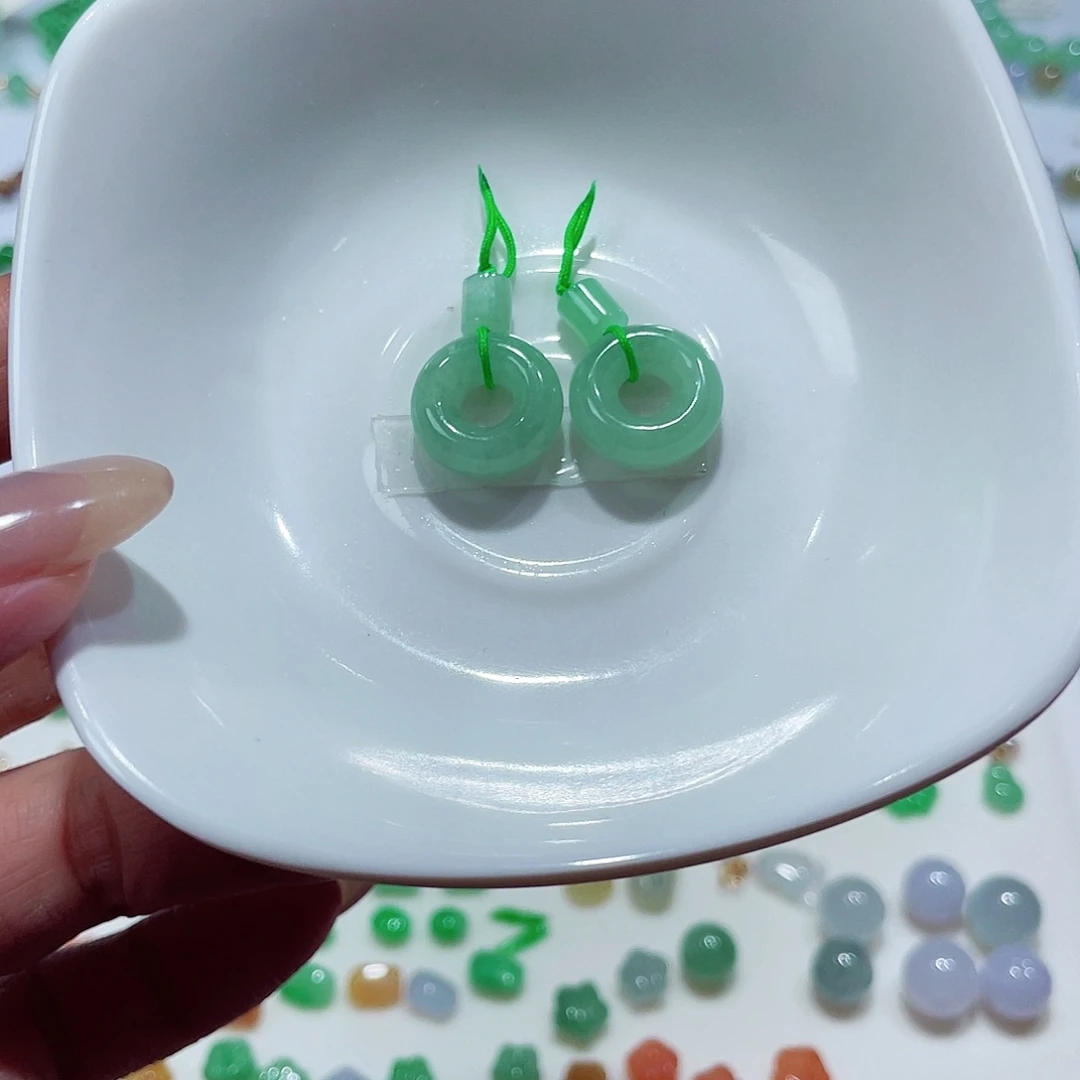 翡翠未镶嵌手链天然缅甸翡翠A货卡14.5-5.5