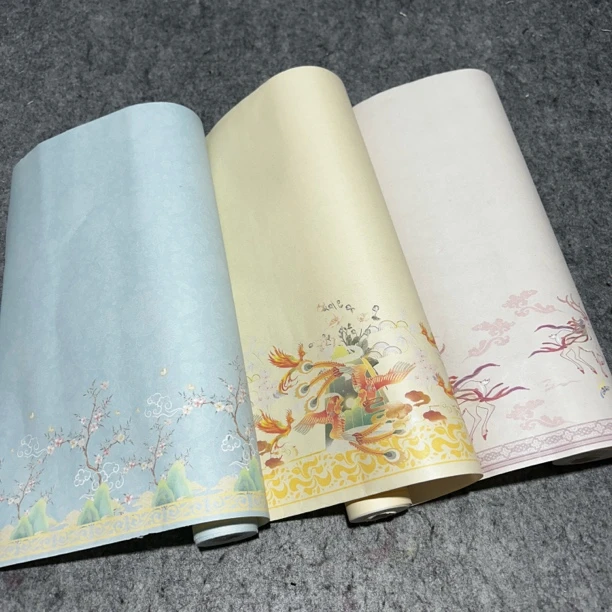 墨语宣 蜡染小楷半生熟长卷34×10米3个书法作品古风宣纸