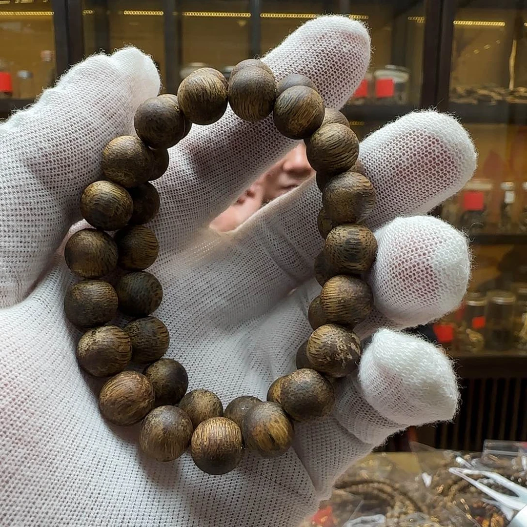 手串沉香木国香棋楠圆珠1.0mm7.5g多样性发一串
