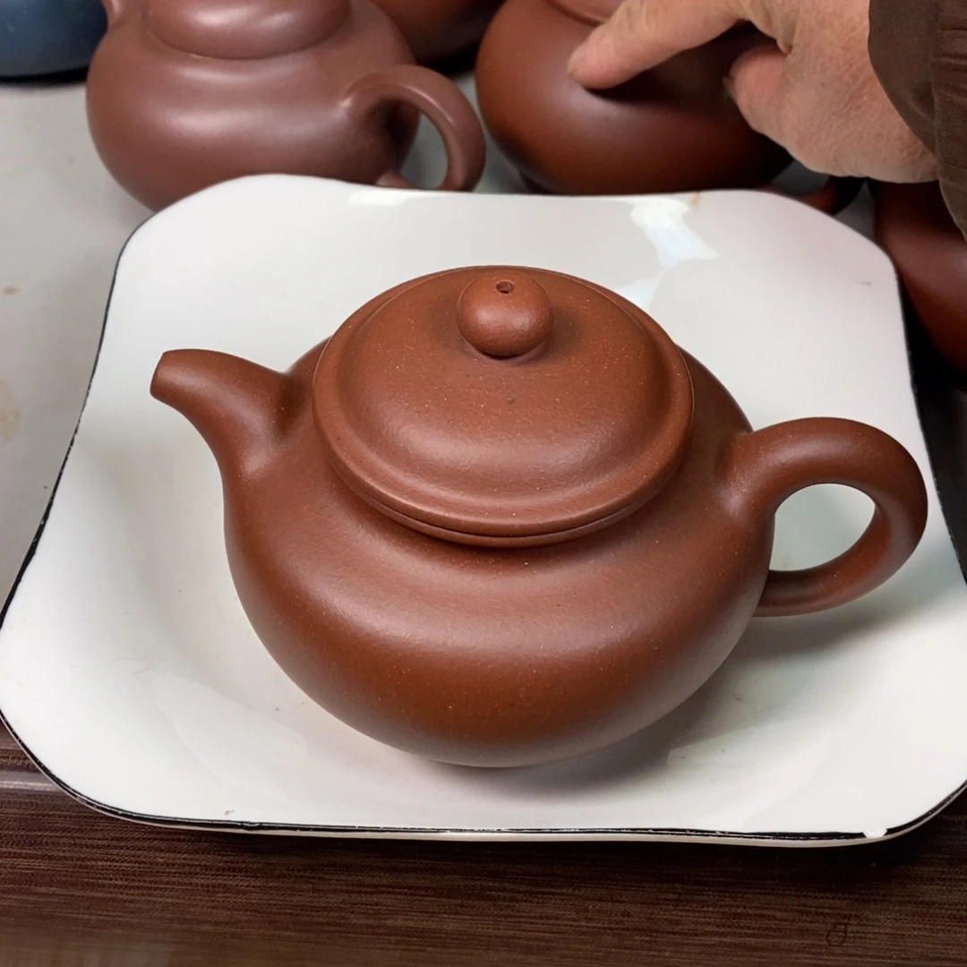 紫砂茶壶·宜兴紫砂半手掇只