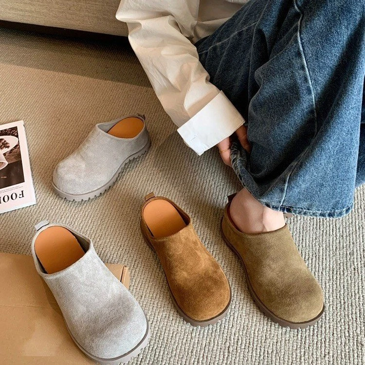 小驴蹄（春夏版）｜6cm增高chillex厚底半拖鞋勃肯鞋复古时尚休闲